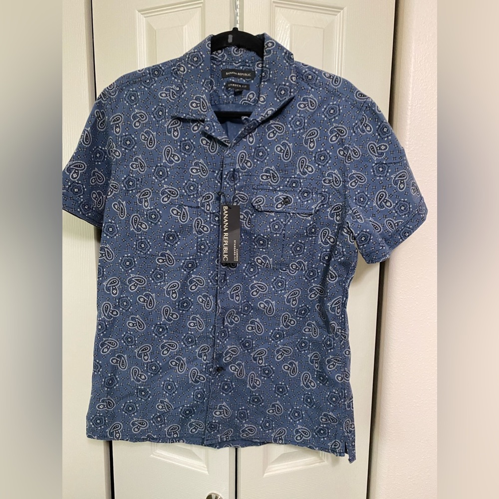 Banana Republic Camden Standard Fit Men’s Short sleeve shirt Size M